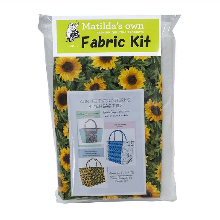 Beach Bag Kit - includes Pattern,Fabric and Stabilizer ( Sunflower ...