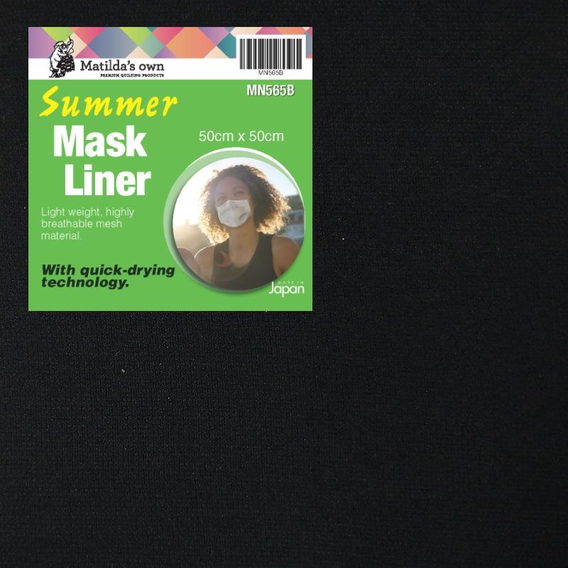 Mask Liner Summer - Black ( 50cm x 50cm )