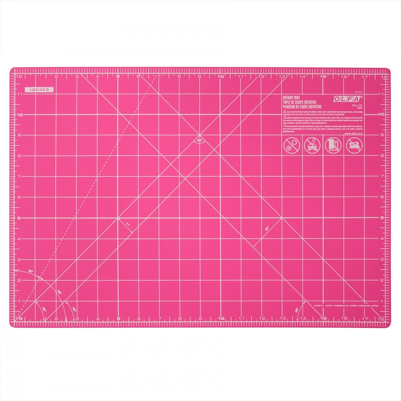 Small Cutting Mat 18in x 12in Pink