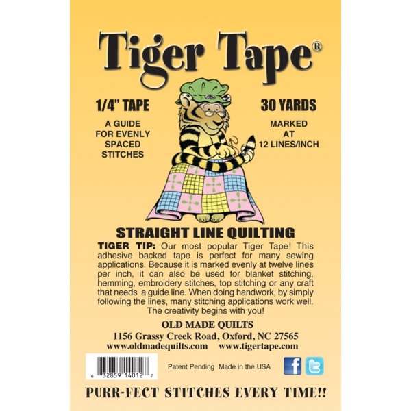 Tiger Tape 0.25in (Big Stitch)