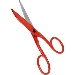 Scissors Flat Blades 11cm - Red