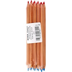 Chalk Pencil Bi-Colour - Blue & Red