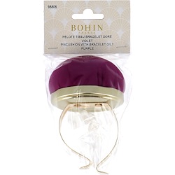 Pin Cushion with Gilded Bracelet - Purple