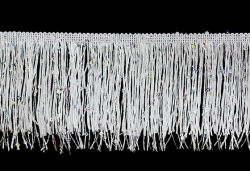 Chainette Fringe White  4'' 18.3m