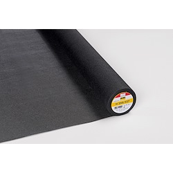 Charcoal - Firm iron-on interlining - 90cm x 25m