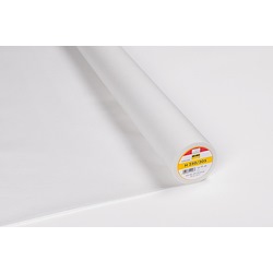 White - Firm iron-on interlining - 90cm x 25m