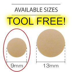 Tan - Tool-free Snap 9mm
