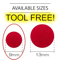 Red - Tool-free Snap 9mm