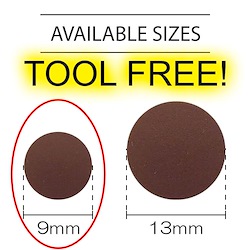 Brown - Tool-free Snap 9mm