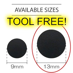Black - Tool-free Snap 13mm