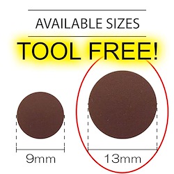 Brown - Tool-free Snap 13mm