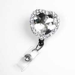 Bling Clip and Reel - Crystal Heart