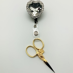 Bling Clip and Reel - Crystal Heart