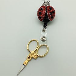 Bling Clip and Reel - Lady Bug