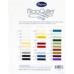 MicroQuilter Thread Colour Card