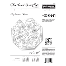 Feathered Snowflake Tree Skirt Replacement Papers