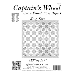 Captain's Wheel King Size Extra Foundation Papers