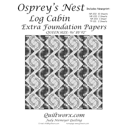 Osprey's Nest Log Cabin Extra Foundation Papers - Queen