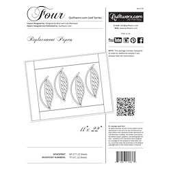 Four Replacement Papers - Quiltworx Leaf Series