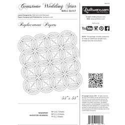 Gemstone Wedding Star Replacement Papers