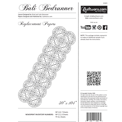 Bali Bed Runner Replacement Papers