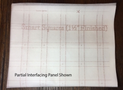Smart Squares 1.5in Finished Printed Interfacing (25 Panels)