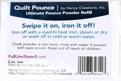 Pounce Refill Chalk Powder - White Chalk (Iron/Wash Off)