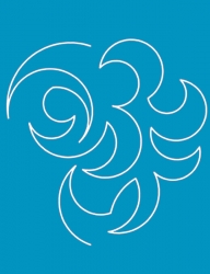 Overall Swirl A3 Stencil