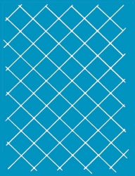 1in Grid Diagonal A4 Stencil