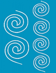 Spiral Border (2 Sizes) A3 Stencil
